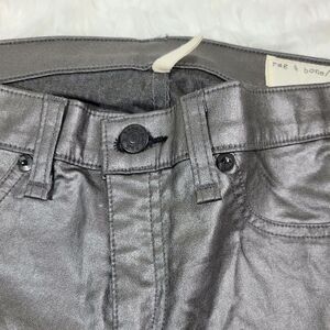 Rag & Bone Leggings Womens Size 29 Metallic Silver
